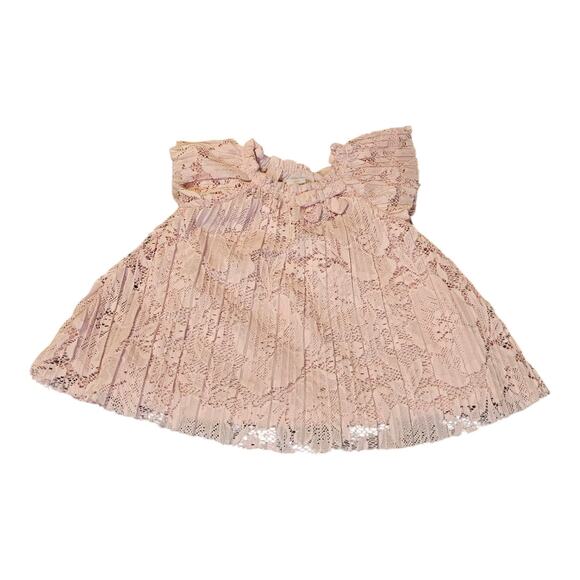 First Impressions & Carter’s Dresses Size 3–6 Months Light Pink & Peach Lace - Picture 3 of 6